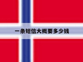 一条短信大概要多少钱